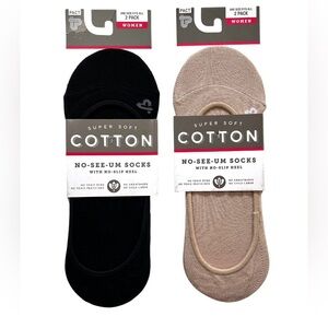 Pact women’s No Show Socks bundle No-See-Ums One size Almond Black 4 pairs NWT